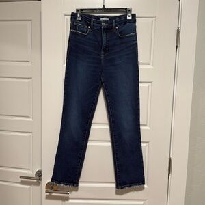 Good American good legs straight high rise Jean size 6